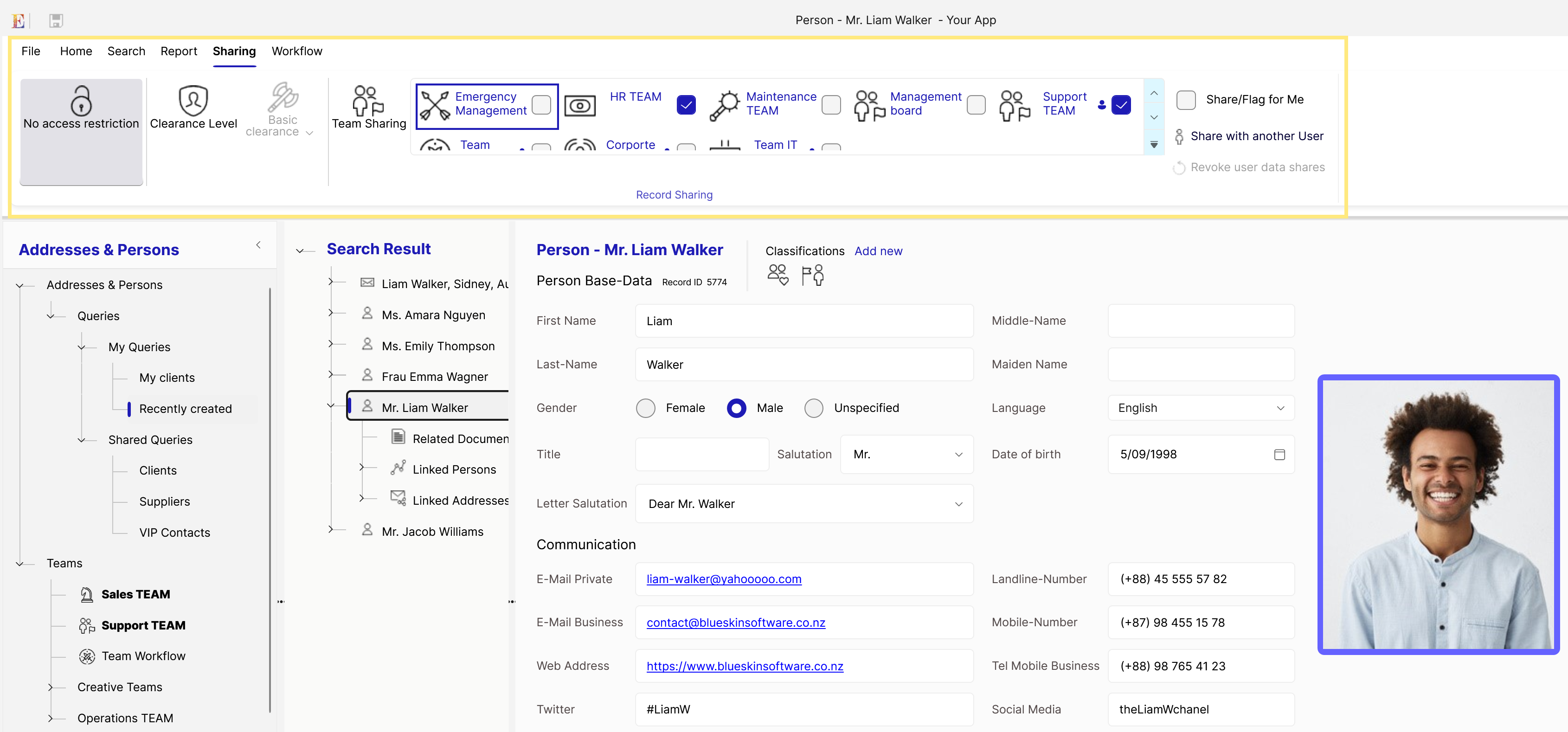 Sharing & Access constraints