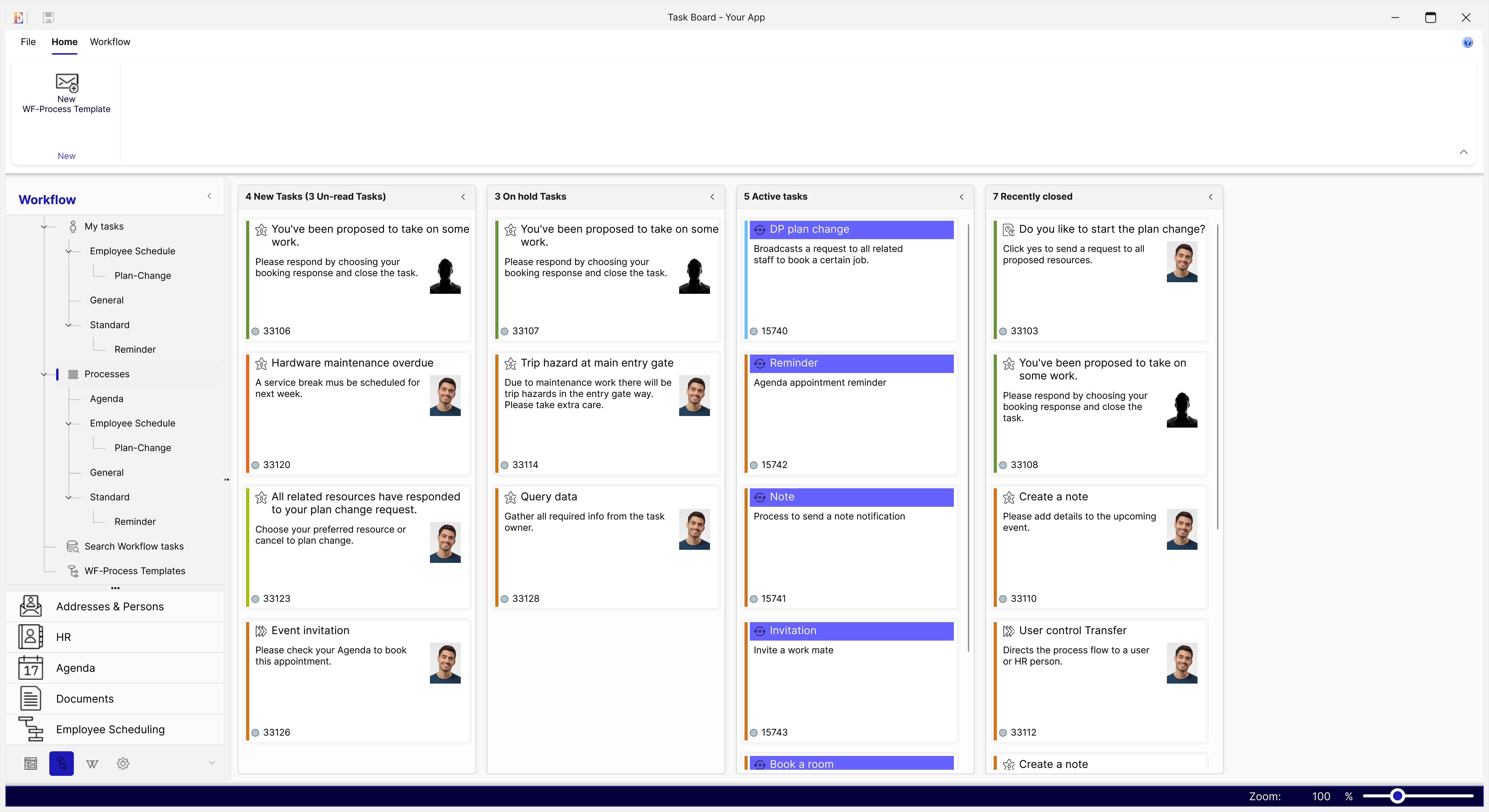 Provide kanban-style task boards