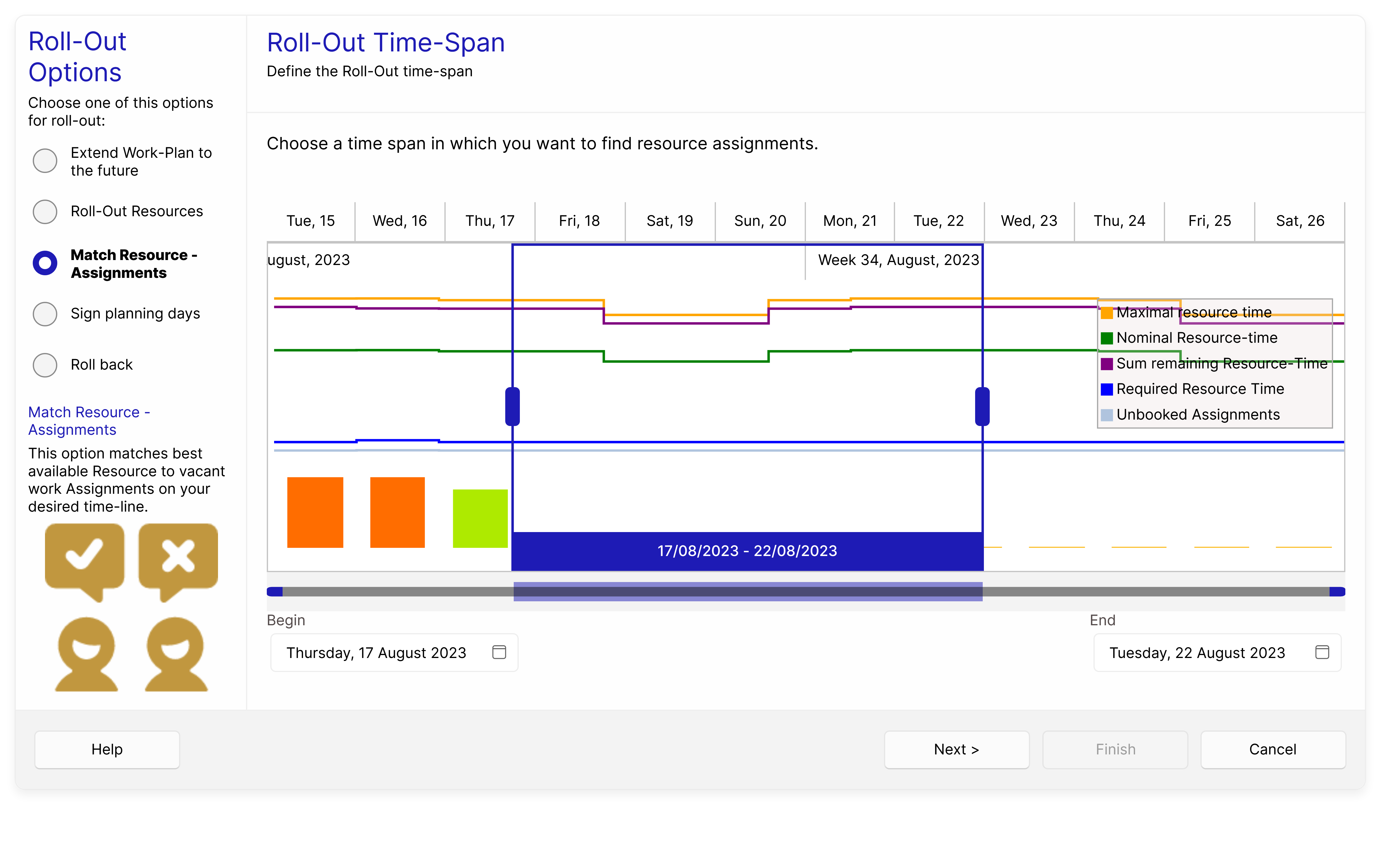 Automated Scheduling does the work for you