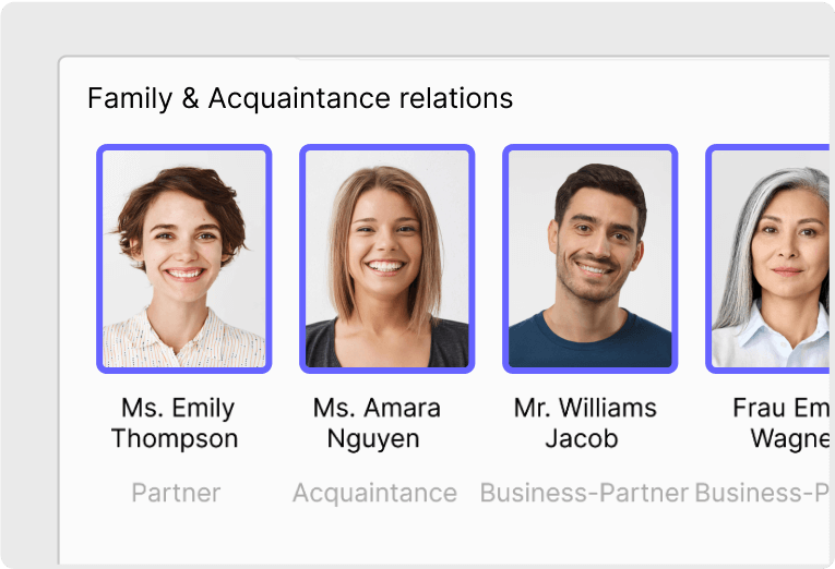 Manage your contacts and relationships