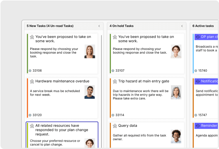 Provide kanban-style task boards